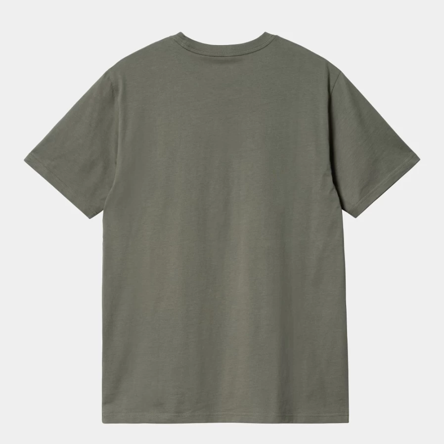 Carhartt WIP Men's Smoke Green Short Sleeve Pocket T-Shirt