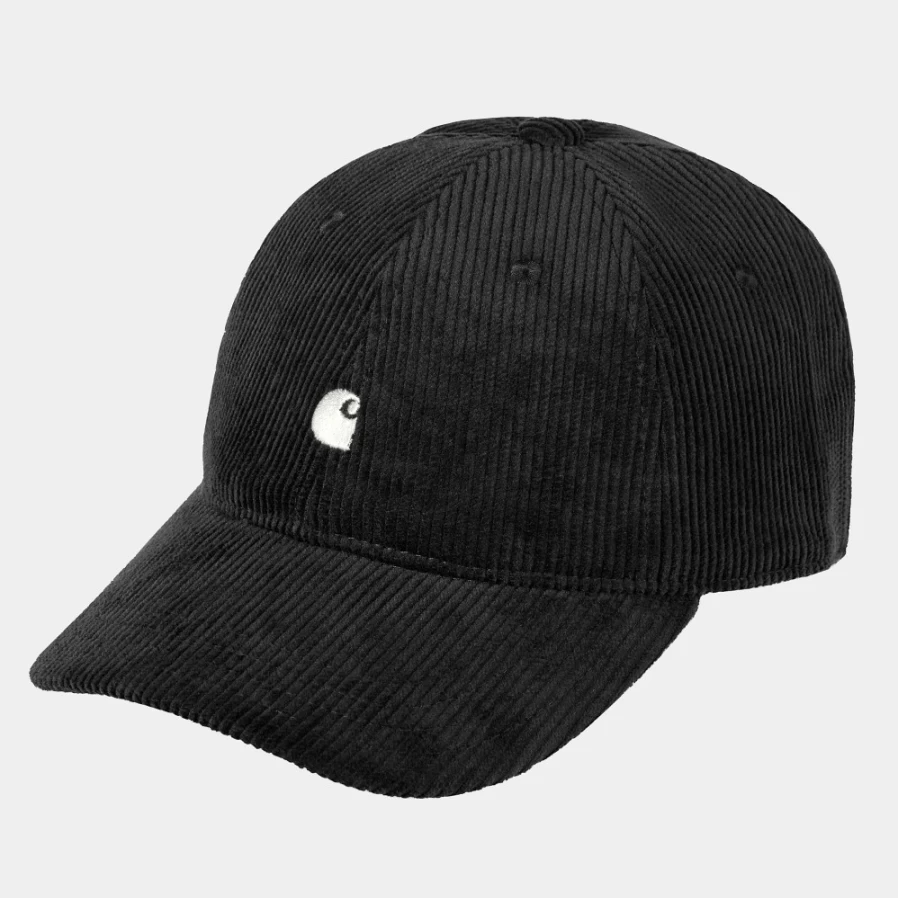 Carhartt WIP Harlem Cap in Black / Wax - Stylish Men's Baseball Hat