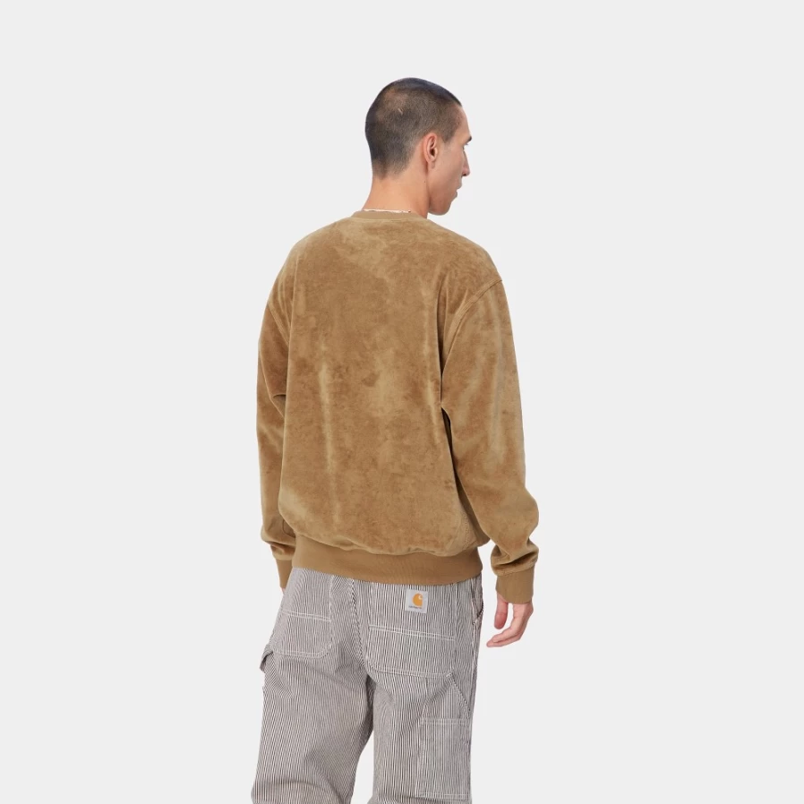 Carhartt WIP United Script Sweatshirt for Men in Jasper - Comfortable Pullover Hoodie