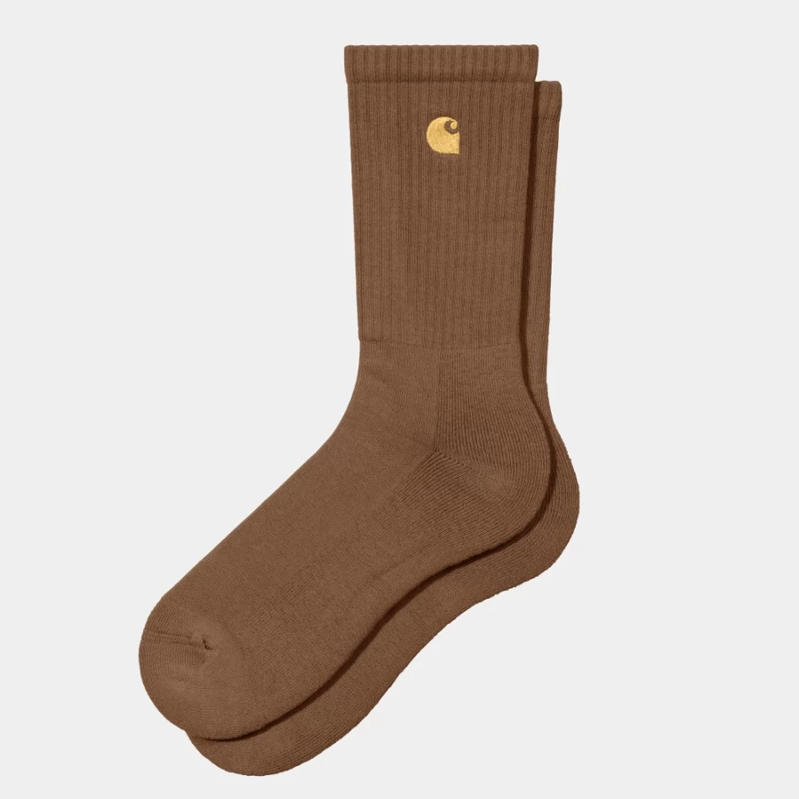 Carhartt WIP Chase Socks in Tamarind & Gold - Comfortable & Durable Athletic Socks