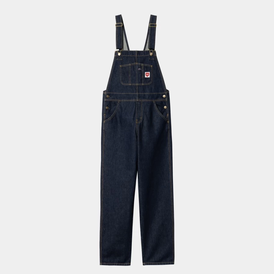 Carhartt WIP Women's Nash Overall Straight Denim Jumpsuit in Blue