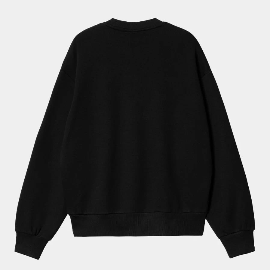 Carhartt WIP Women's Casey Sweatshirt - Black & Silver Pullover Hoodie