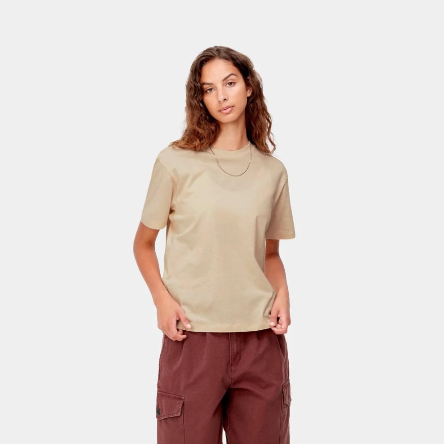 Carhartt WIP Women's Ontario Short Sleeve T-Shirt in Calico & Black
