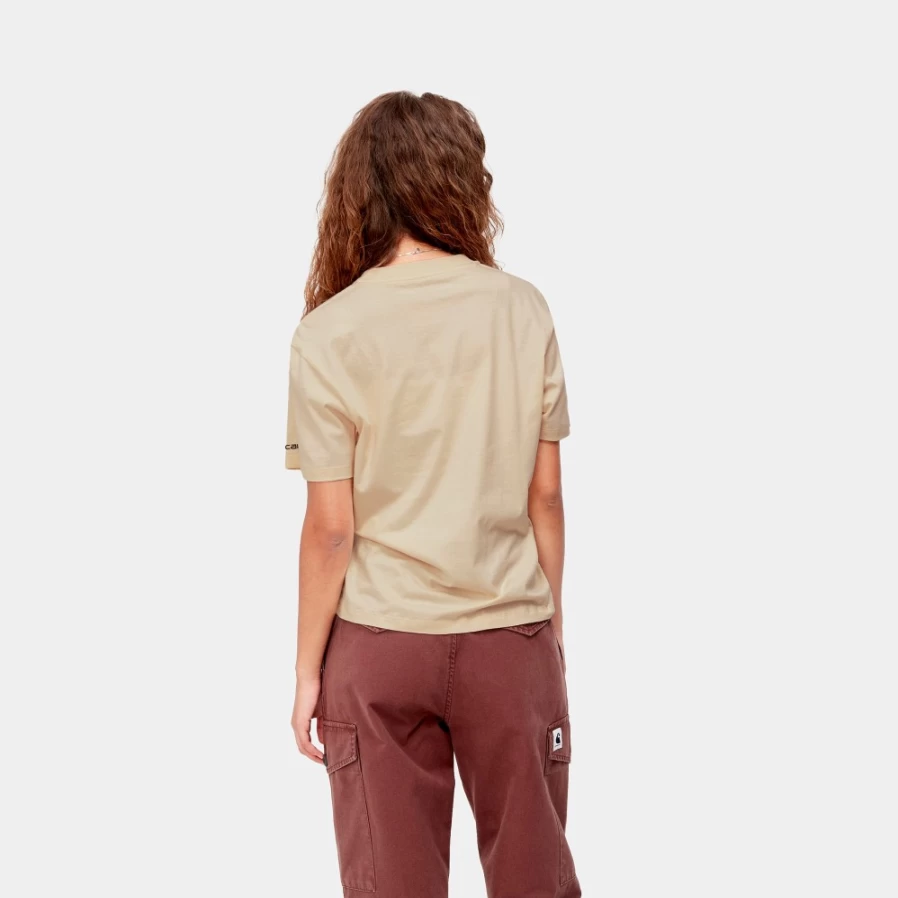 Carhartt WIP Women's Ontario Short Sleeve T-Shirt in Calico & Black
