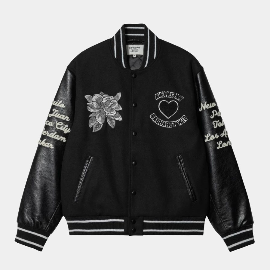 Carhartt WIP Men's Awake NY Teddy Jacket in Black