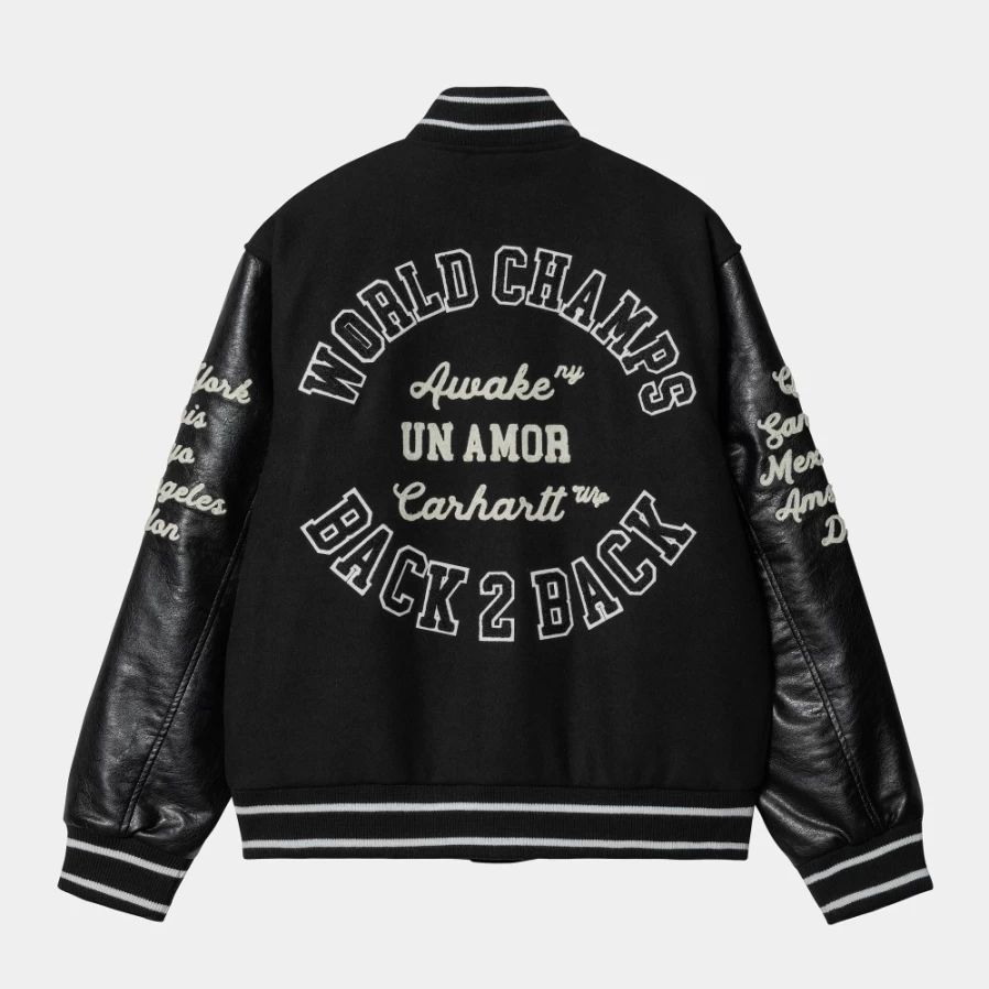 Carhartt WIP Men's Awake NY Teddy Jacket in Black