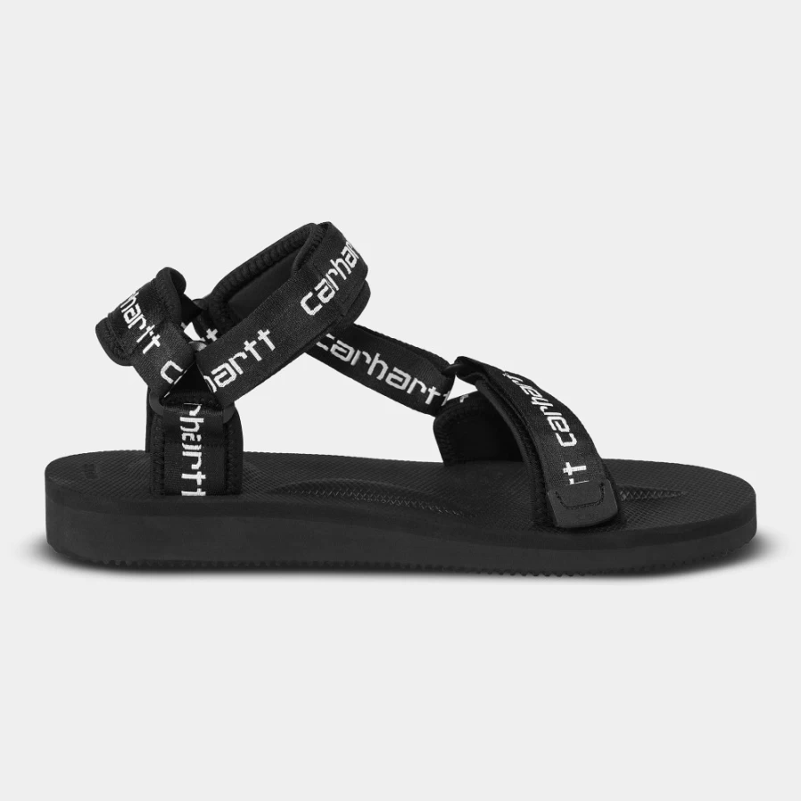 Carhartt WIP Women's Black Depa Sandals in Collaboration with Suicoke