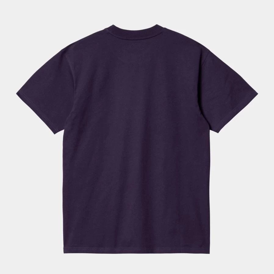 Carhartt WIP Men's S/S American Script T-Shirt in Cassis