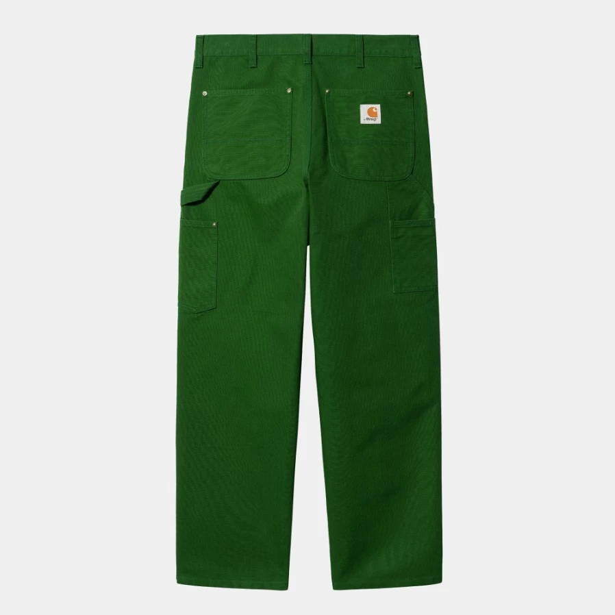 Carhartt WIP Men's Double Knee Pants in Awake NY Dark Green - Durable Workwear