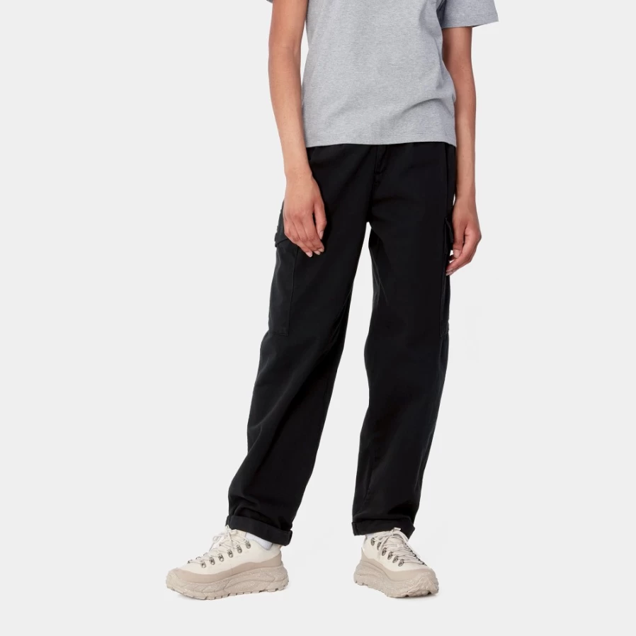 Carhartt WIP Women's Collins Pant in Black - Slim Fit Workwear Trousers