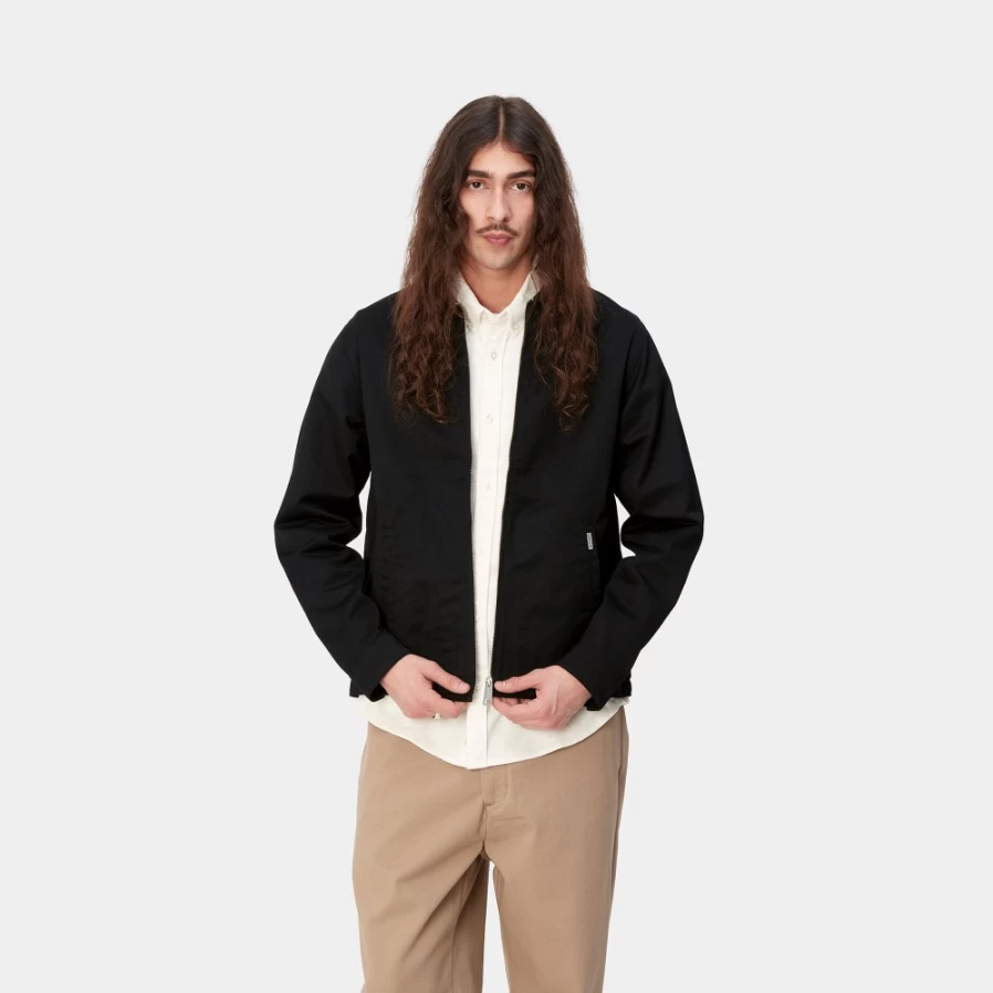 Carhartt WIP Men's Black Modular Jacket - Lightweight Water-Resistant Urban Outerwear