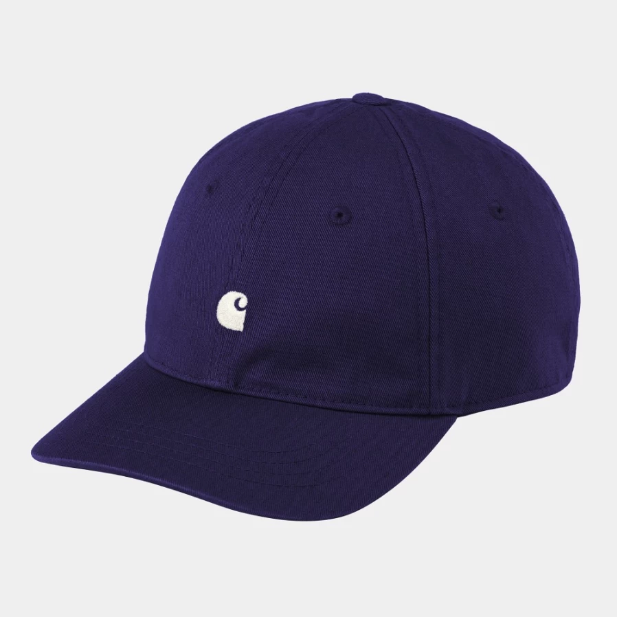 Carhartt WIP Madison Logo Cap in Cassis/Wax - Stylish Embroidered Dad Hat