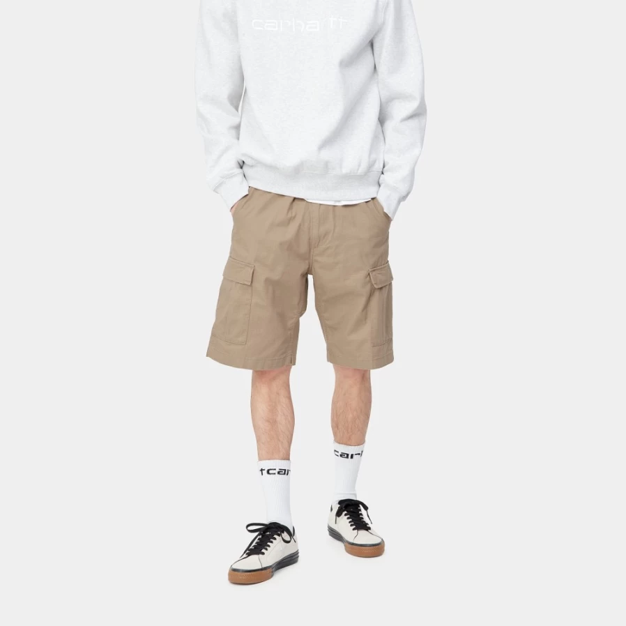 Carhartt WIP Men's Leather Aviation Shorts - Durable & Stylish Pilot Shorts