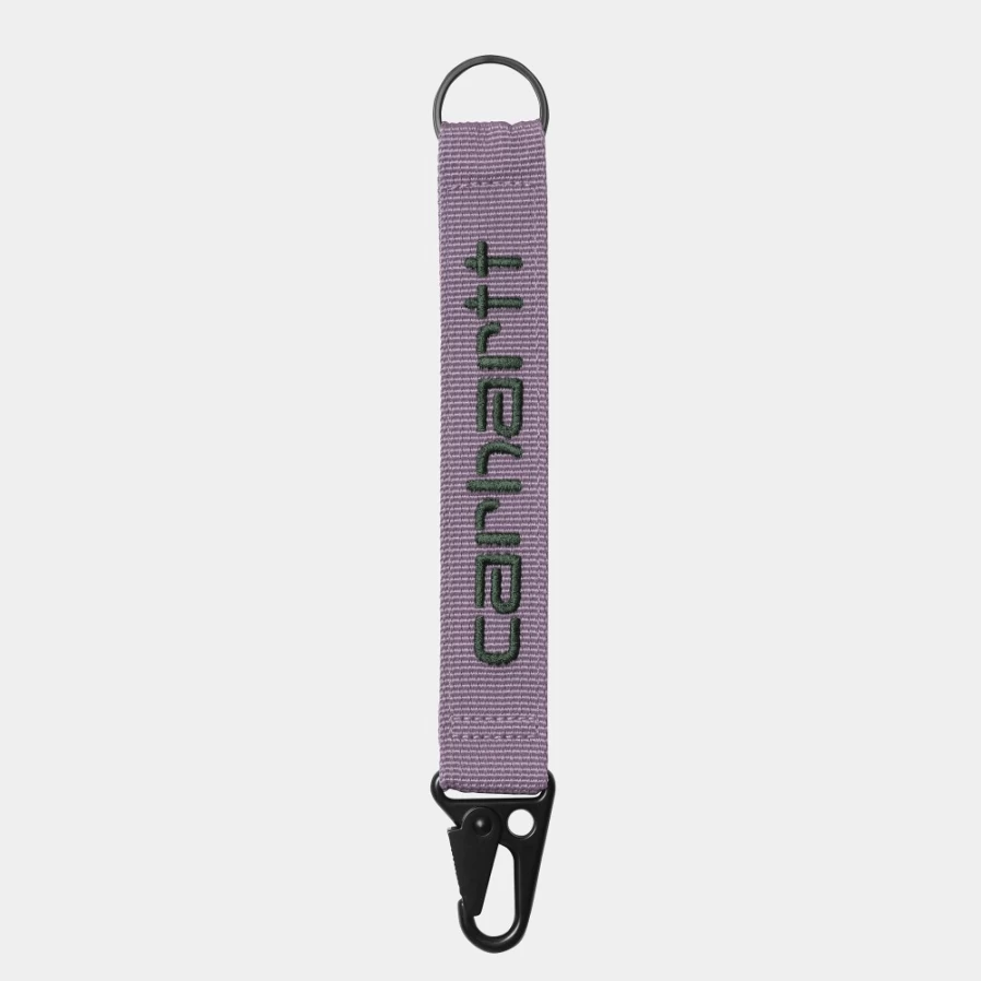 Carhartt WIP Jaden Keyholder in Glassy Purple & Discovery Green - Durable Key Organizer