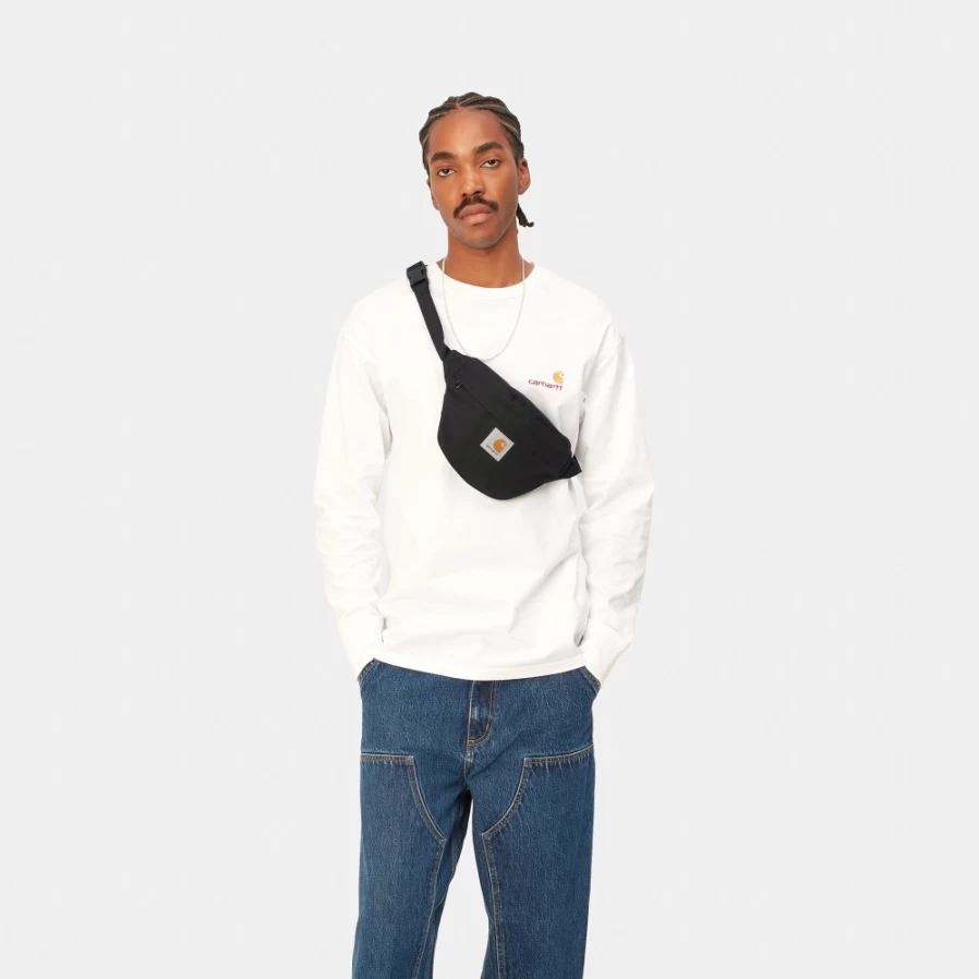 Carhartt WIP Jake Hip Bag - Black Crossbody Sling Bag for Men & Women