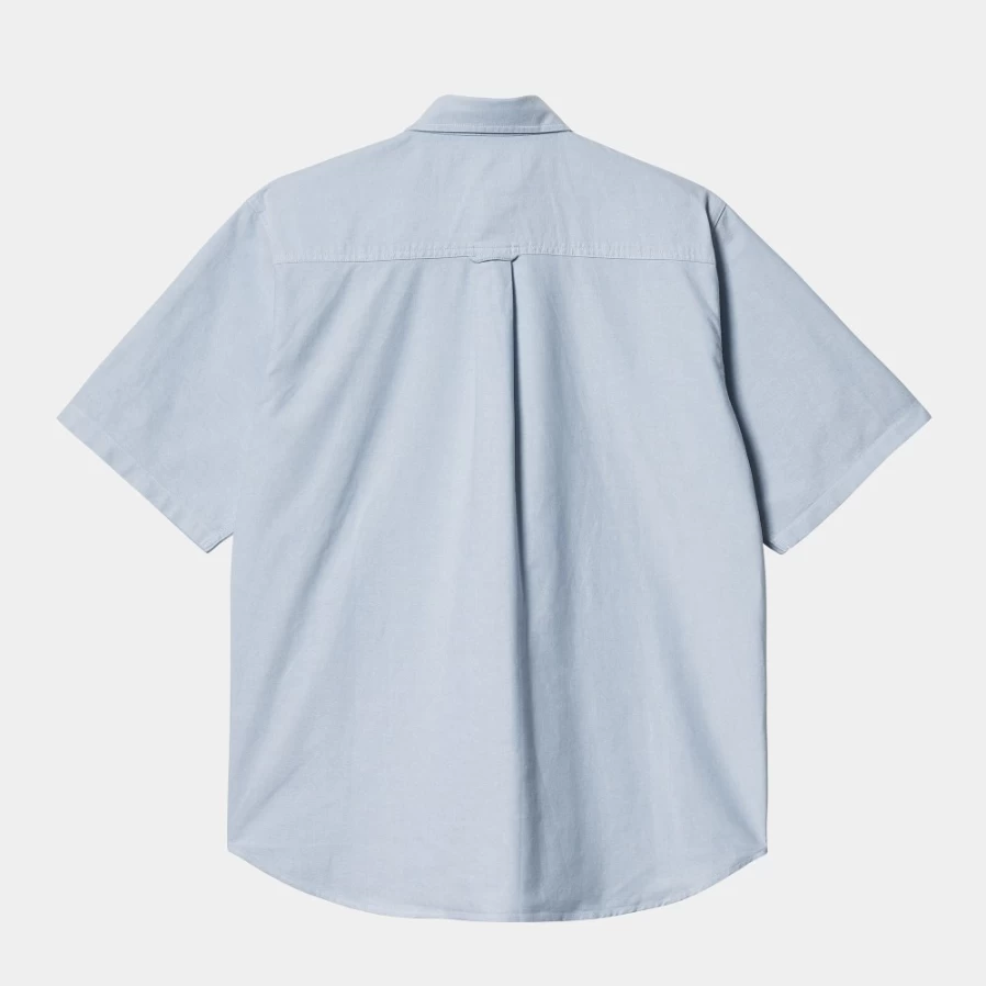 Carhartt WIP Men's Bleach White Braxton Short Sleeve Shirt