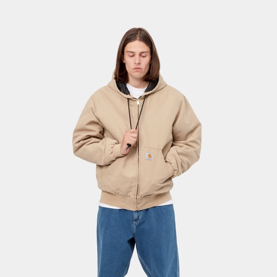 Carhartt WIP Men's Og Active Jacket in Dusty H Brown - Durable Workwear Coat