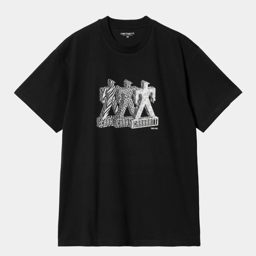 Carhartt WIP Men's Black Short Sleeve Built-T T-Shirt S/S Tee