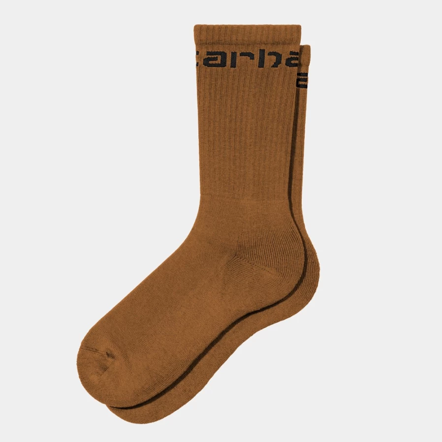 Carhartt WIP Deep H Brown/Black Heavy Duty Work Socks for Men & Women