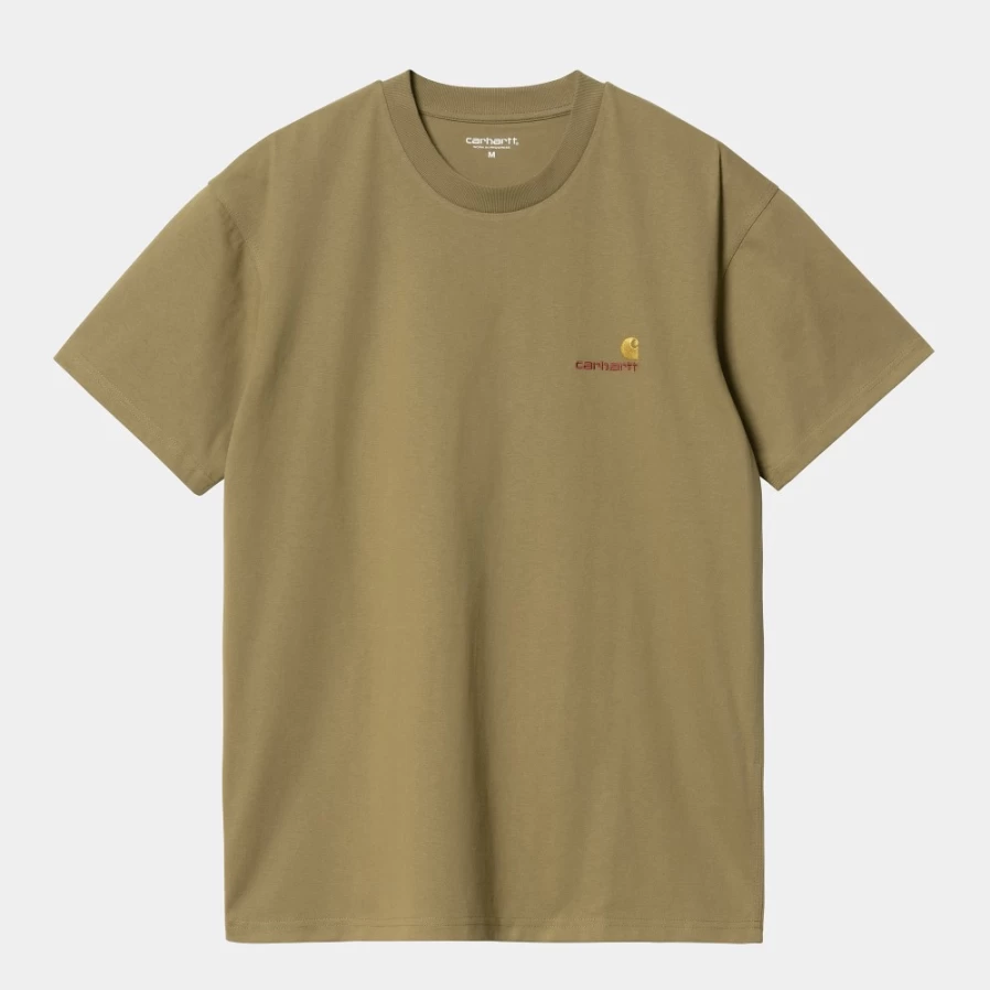 Carhartt WIP Men's Larch American Script Short Sleeve T-Shirt S/S