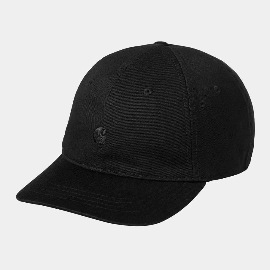 Carhartt WIP Madison Logo Cap - Black Adjustable Baseball Hat