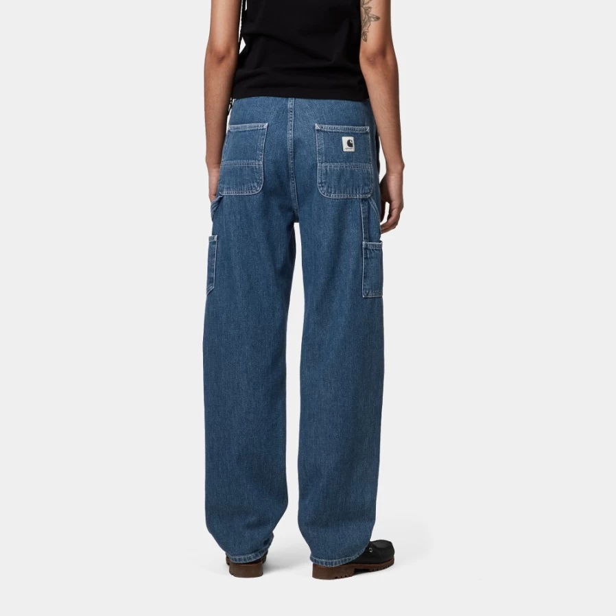 Carhartt WIP Women's Pierce Straight Leg Pants in Blue