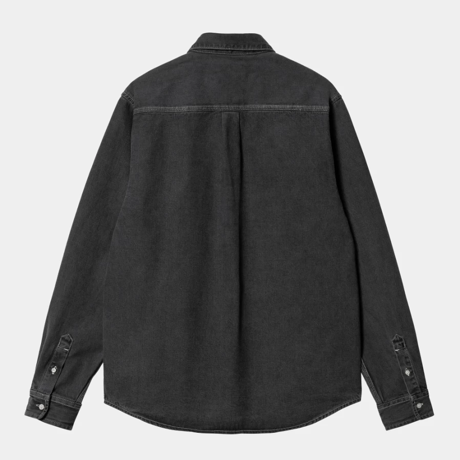 Carhartt WIP Men's Black Long Sleeve Weldon Shirt