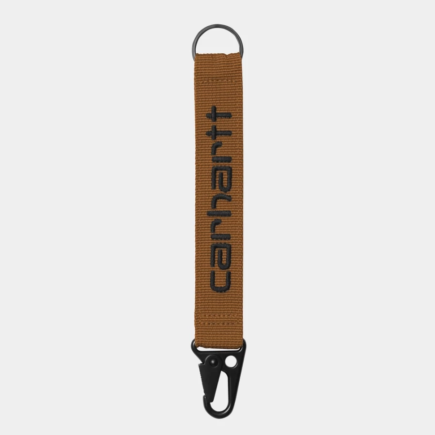Carhartt WIP Jaden Keyholder - Deep H Brown & Black Key Organizer