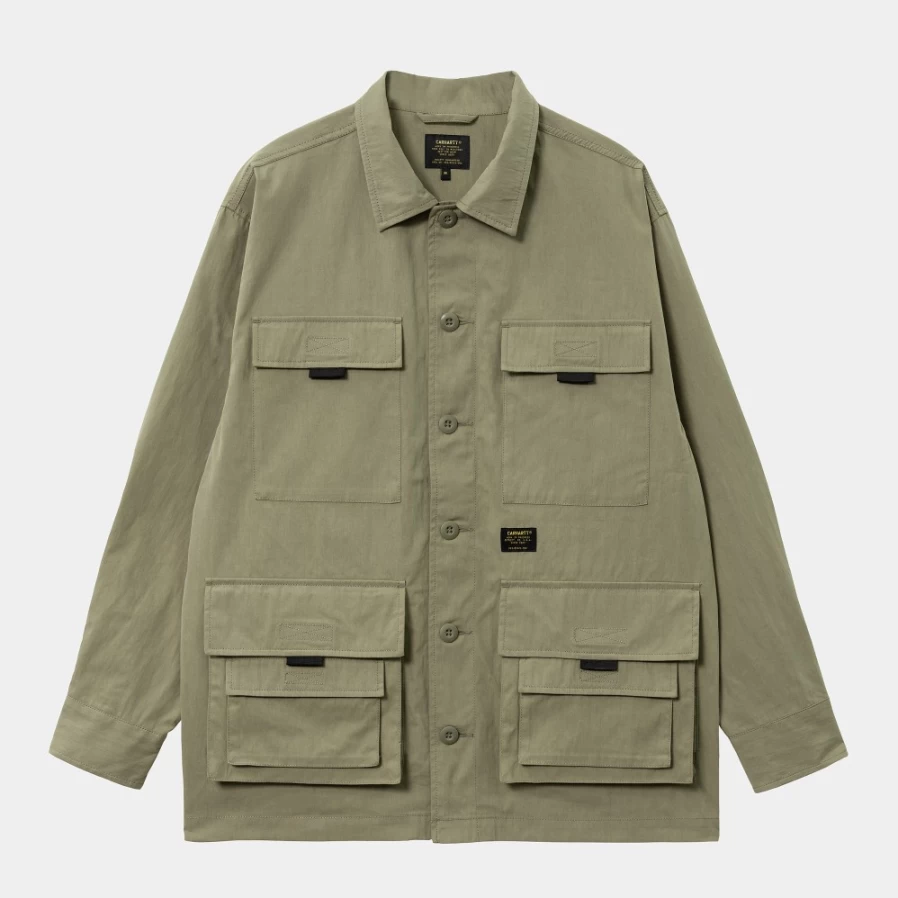 Carhartt WIP Men's Tristan Shirt Jac in Dried Herb - Casual Button-Up Shirt for Men