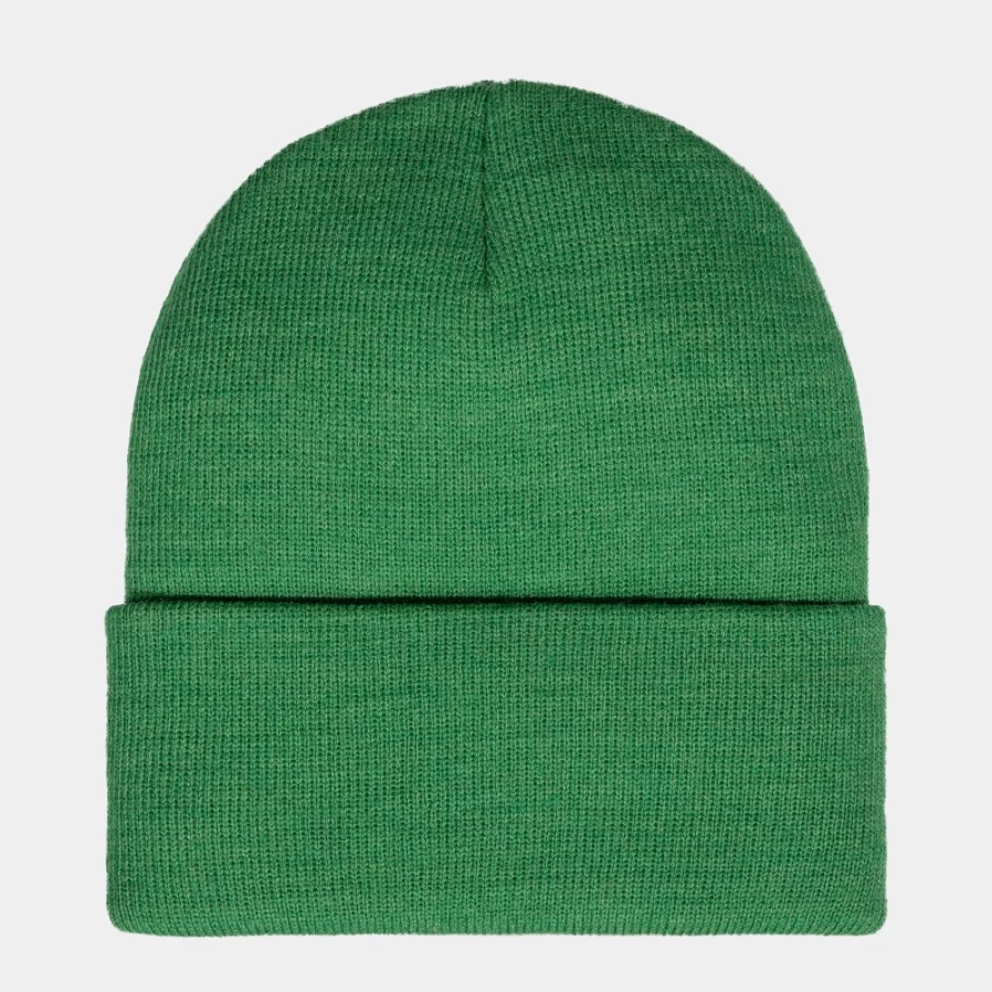 Carhartt WIP Script Beanie - Bonsai/Brick Color Knit Hat for Men & Women
