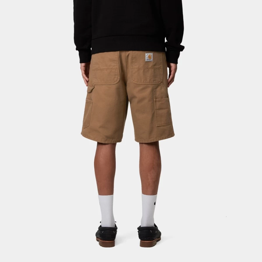 Carhartt WIP Men's Single Knee Shorts in Hamilton Brown - Durable Workwear & Casual Style