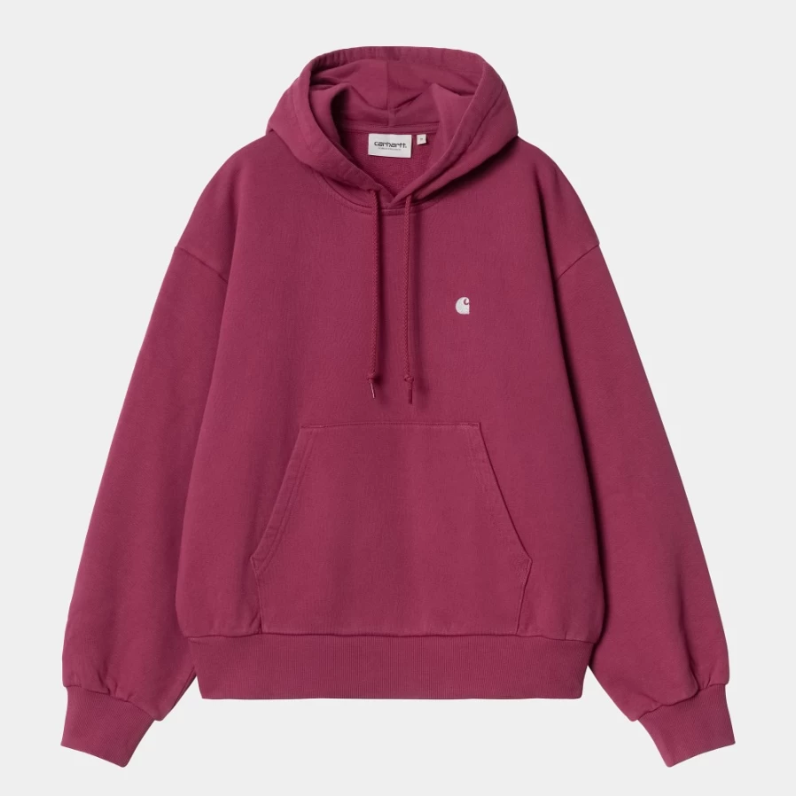 Carhartt WIP Women's Casey Hooded Sweatshirt in Punch/Silver