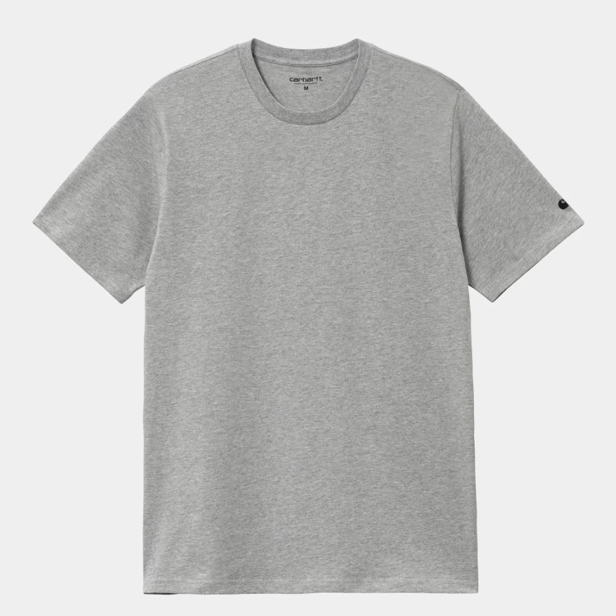 Carhartt WIP Men's S/S Base T-Shirt - Grey Heather / Black