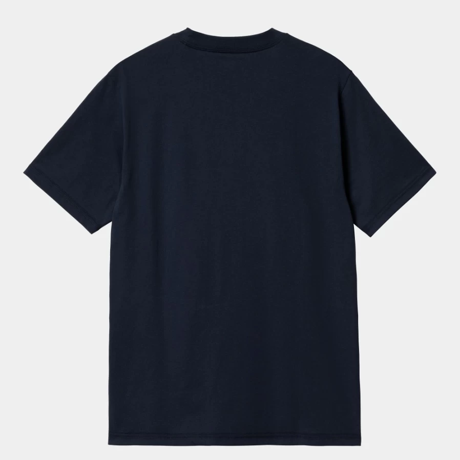 Carhartt WIP Men's Blue Short Sleeve Liquid Script Graphic T-Shirt