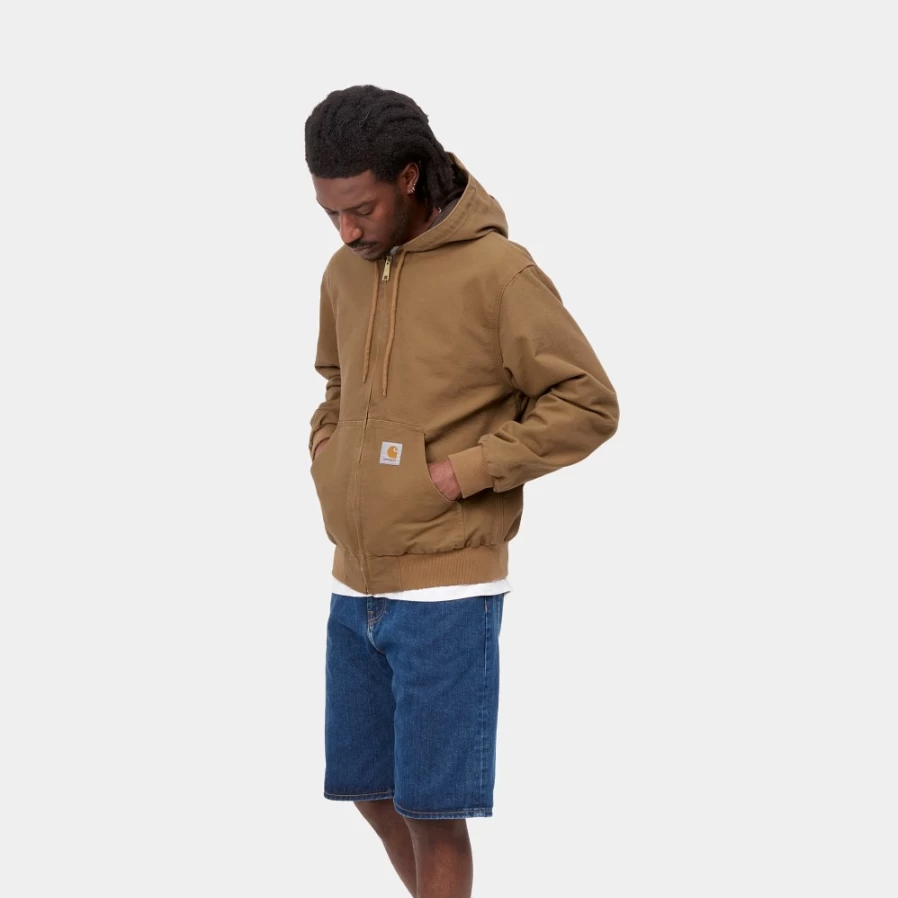 Carhartt WIP Men's Active Jacket - Summer Lightweight Outerwear in Hamilton Brown