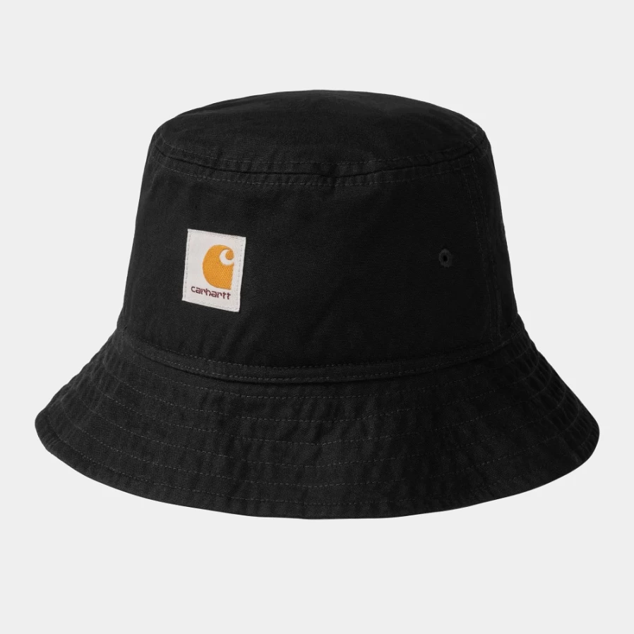 Carhartt WIP Heston Bucket Hat - Black & Discovery Green Outdoor Adventure Hat