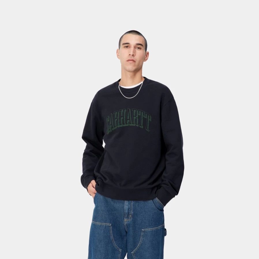Carhartt WIP Men's Dark Navy Bonsai Scrawl Sweatshirt
