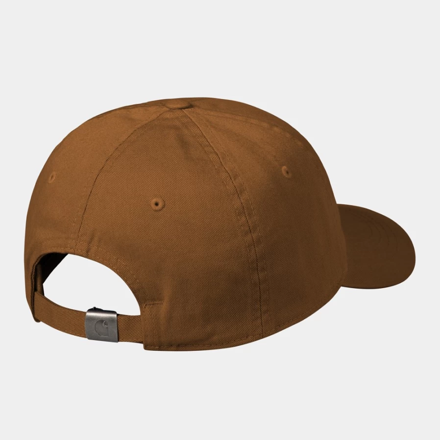 Carhartt WIP Madison Logo Cap - Deep H Brown & Black Adjustable Baseball Hat