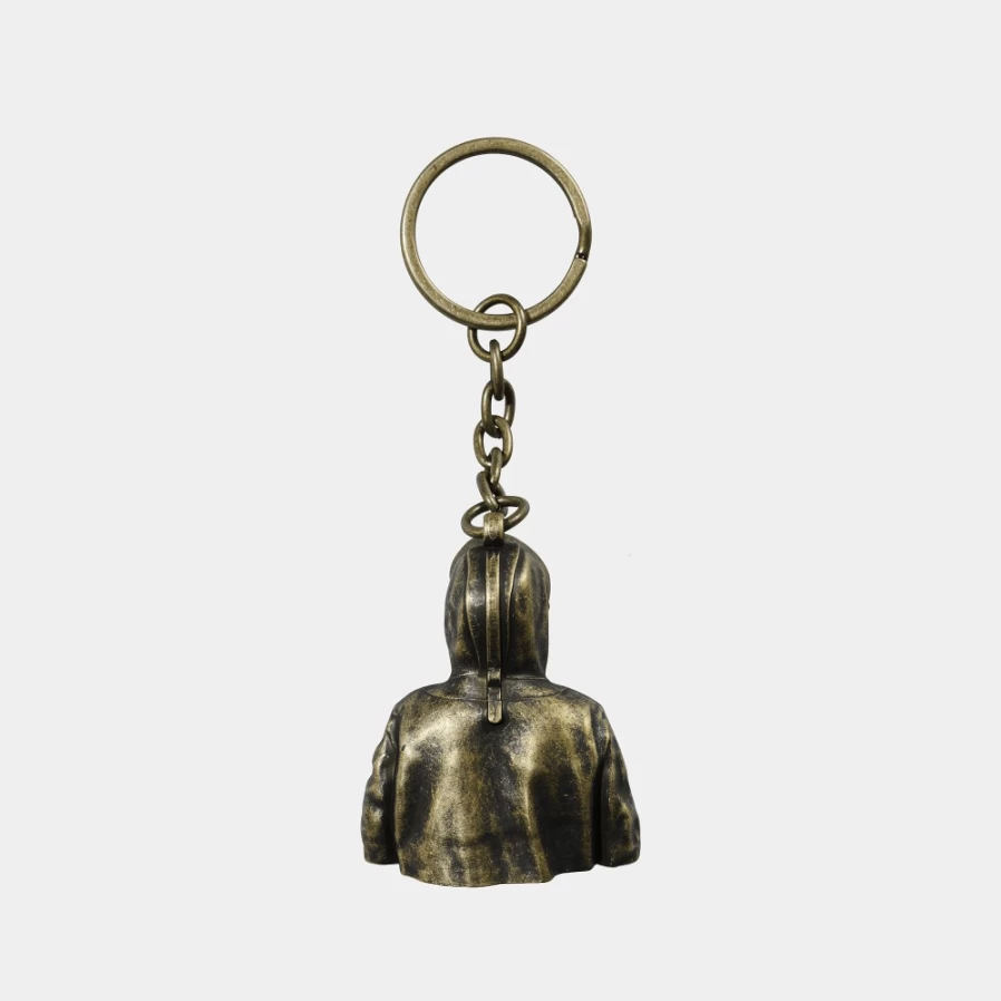 Carhartt WIP Siberian Parka Keychain in Gold - Premium Metal Keyring