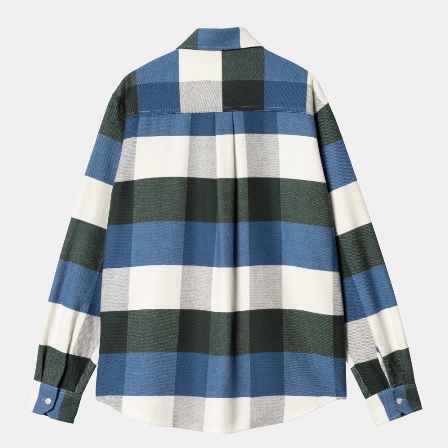 Carhartt WIP Men's Lyman Check Long Sleeve Shirt - L/S Lyman Plaid Button-Up for Men