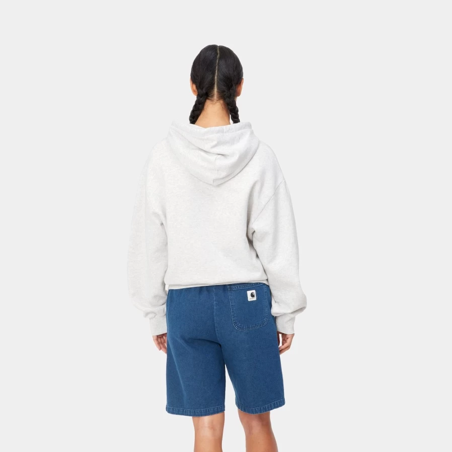 Carhartt WIP Women's Casey Hooded Sweatshirt in Ash Heather / Silver