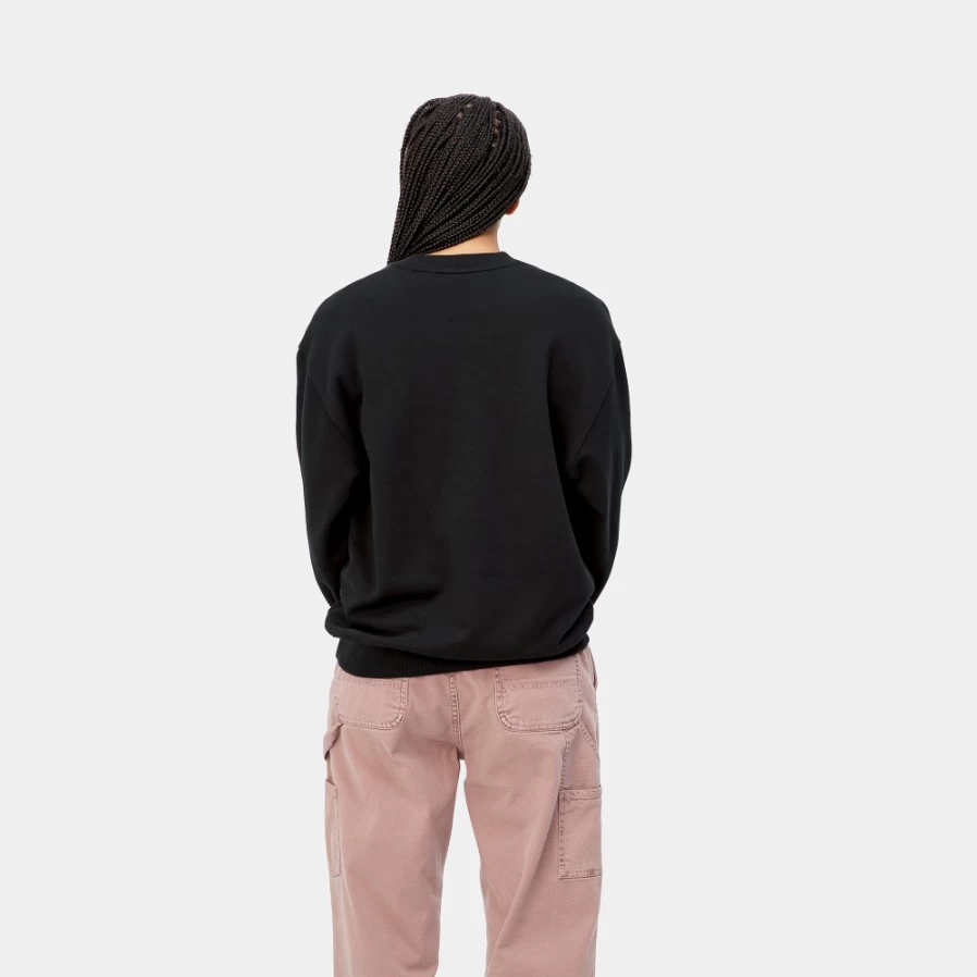 "Carhartt WIP Women's Black Sweatshirt - W' Carhartt Pullover"