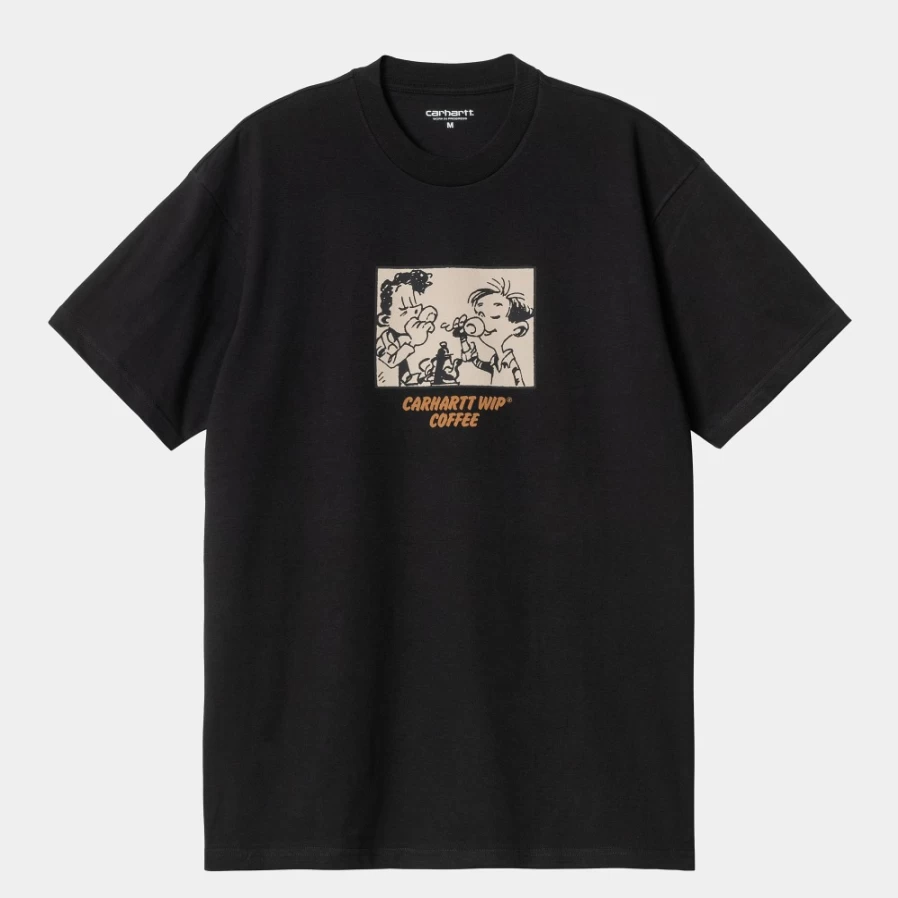 Men's Carhartt WIP Black Coffee Short Sleeve T-Shirt S/S