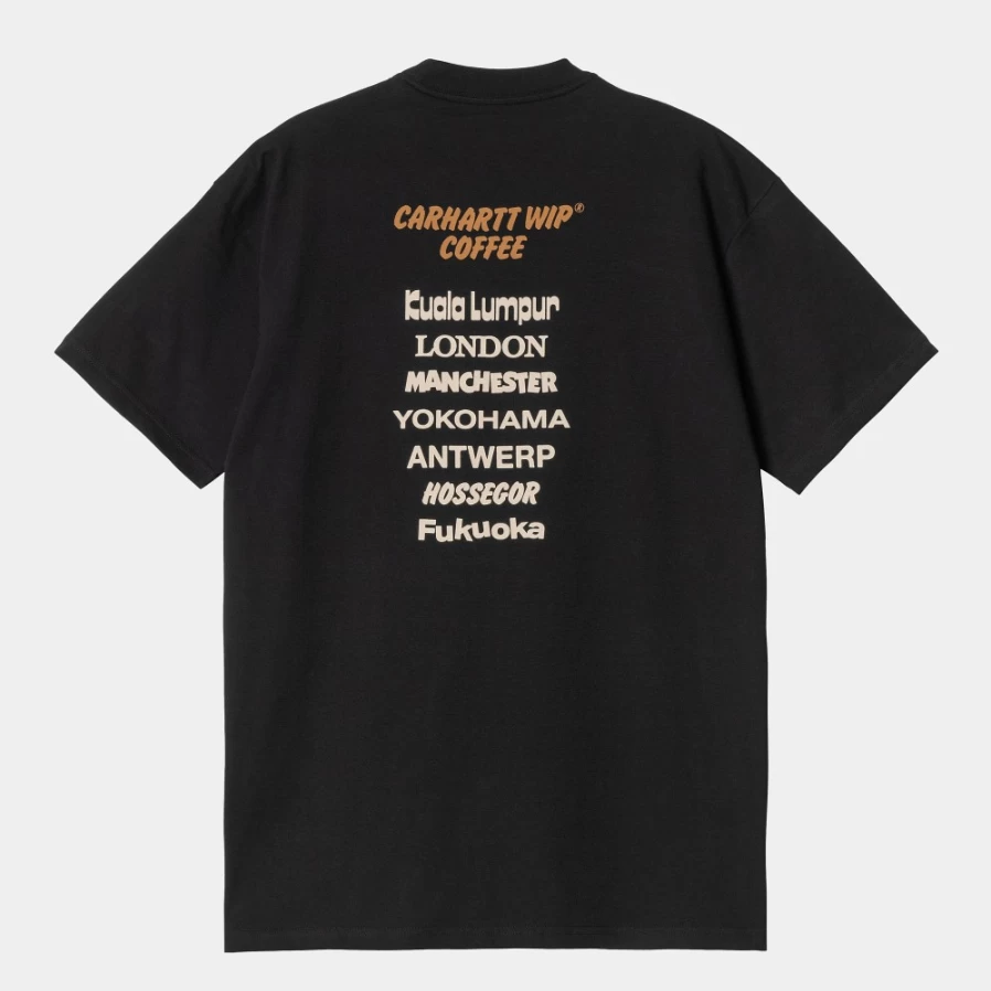 Men's Carhartt WIP Black Coffee Short Sleeve T-Shirt S/S