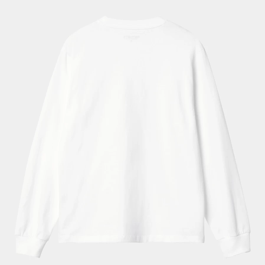 Carhartt WIP Women's White Long Sleeve Pocket T-Shirt