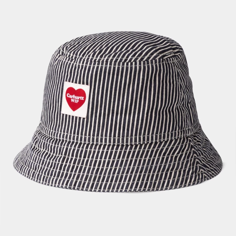 Carhartt WIP Terrell Waxed Canvas Bucket Hat - Dark Navy Water-Repellent Outdoor Cap