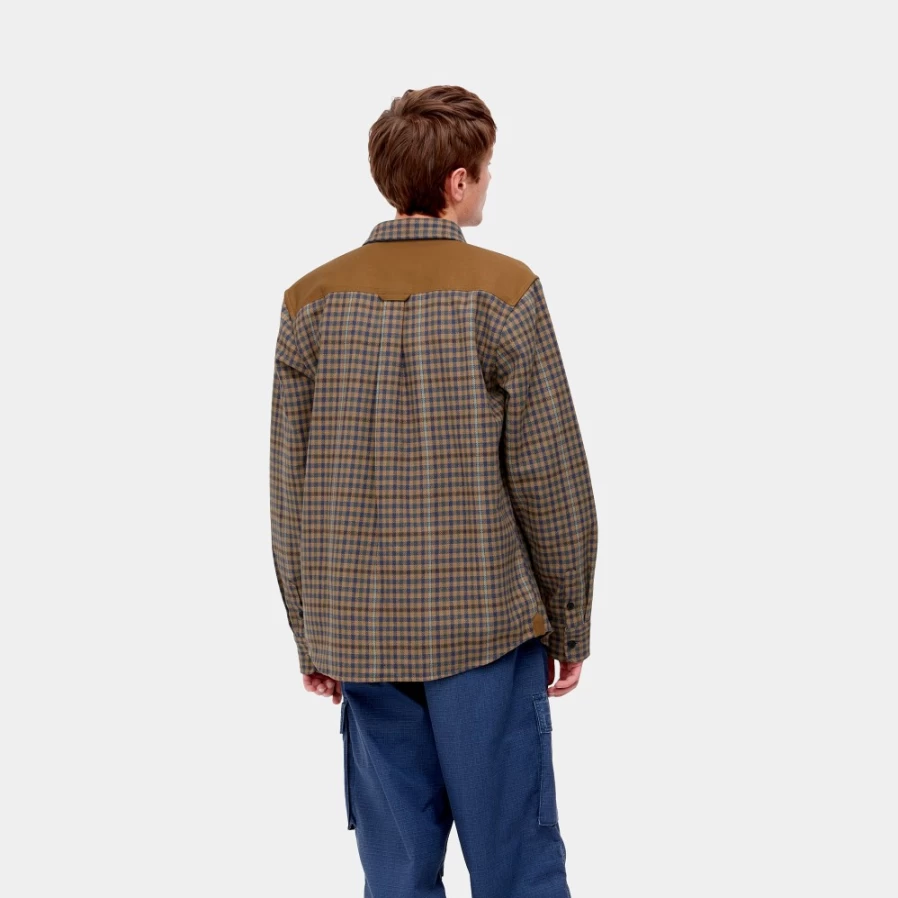 Carhartt WIP Men's Asher Check Long Sleeve Shirt - L/S Asher Shirt