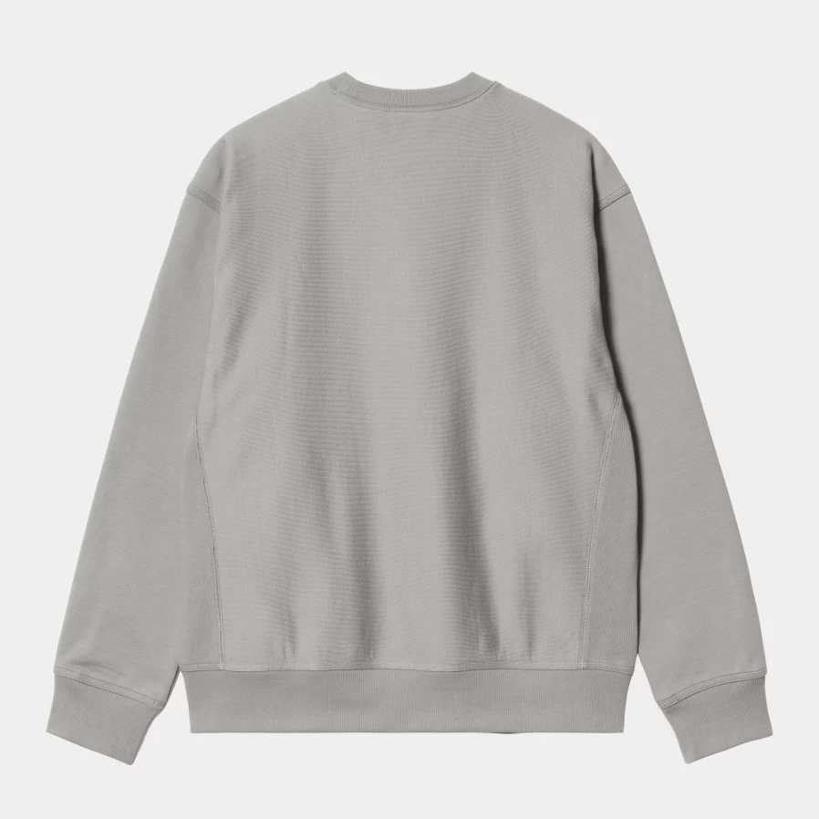 Carhartt WIP Men's American Script Sweatshirt in Marengo - Vintage Pullover Hoodie