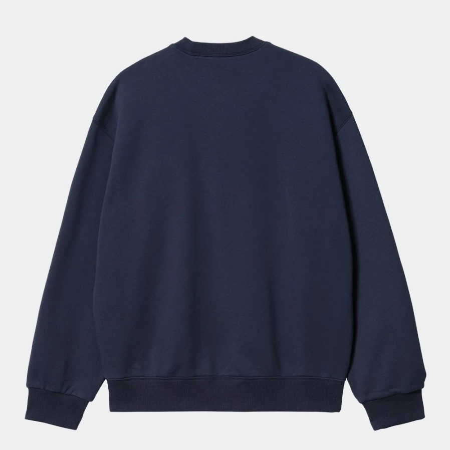 Carhartt WIP Men's Blue Heart Patch Sweat Top