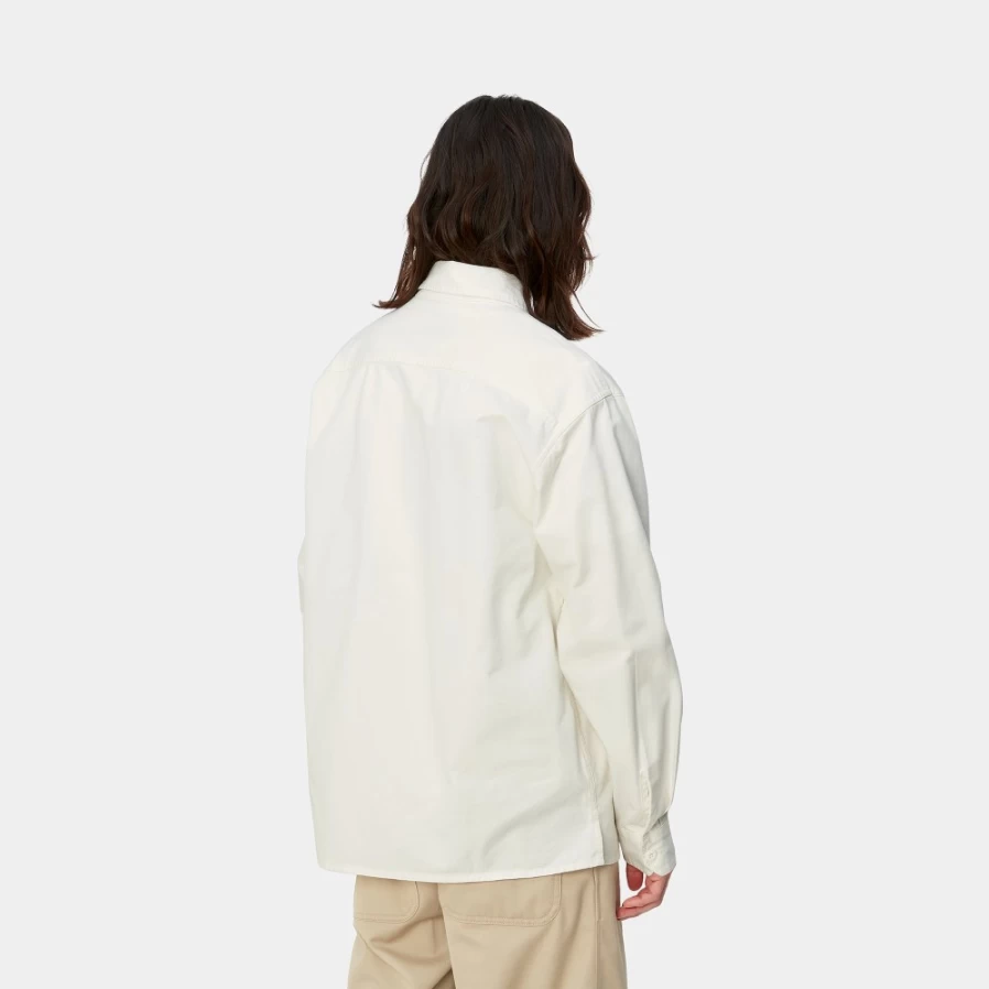 Carhartt WIP Men's Reno Shirt Jac in Off-White | Casual Button-Up Shirt